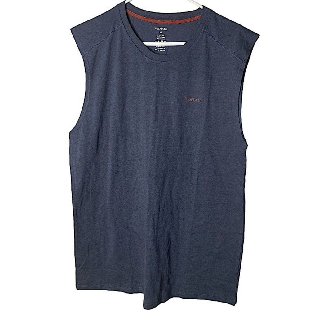 Desplato Sleeveless Mens Size XL  Tshirt Pullover Athletic Workout Athleisure